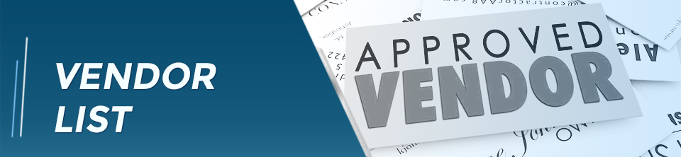 Vendor List - Banner